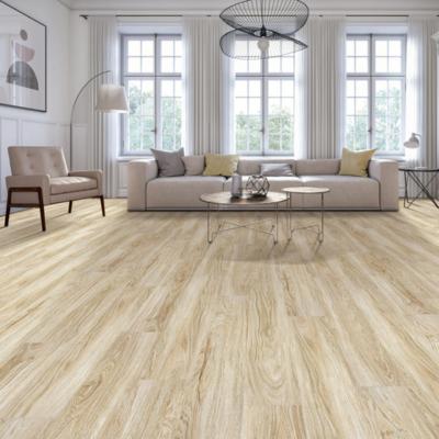 luxury vinyl plank flooring in living room with modern decor.